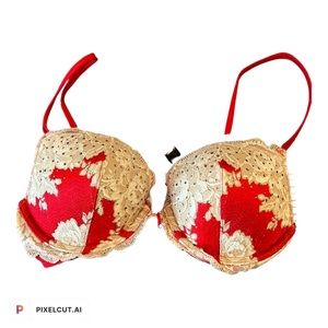 Red lace Super Sexy VS Push up Bra